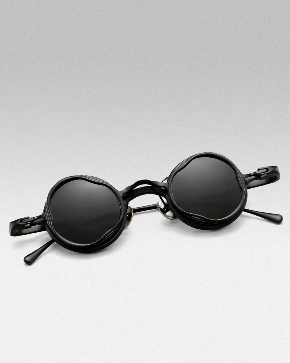 2 in 1 Titanium Sunglasses ’Quadra’ - Black