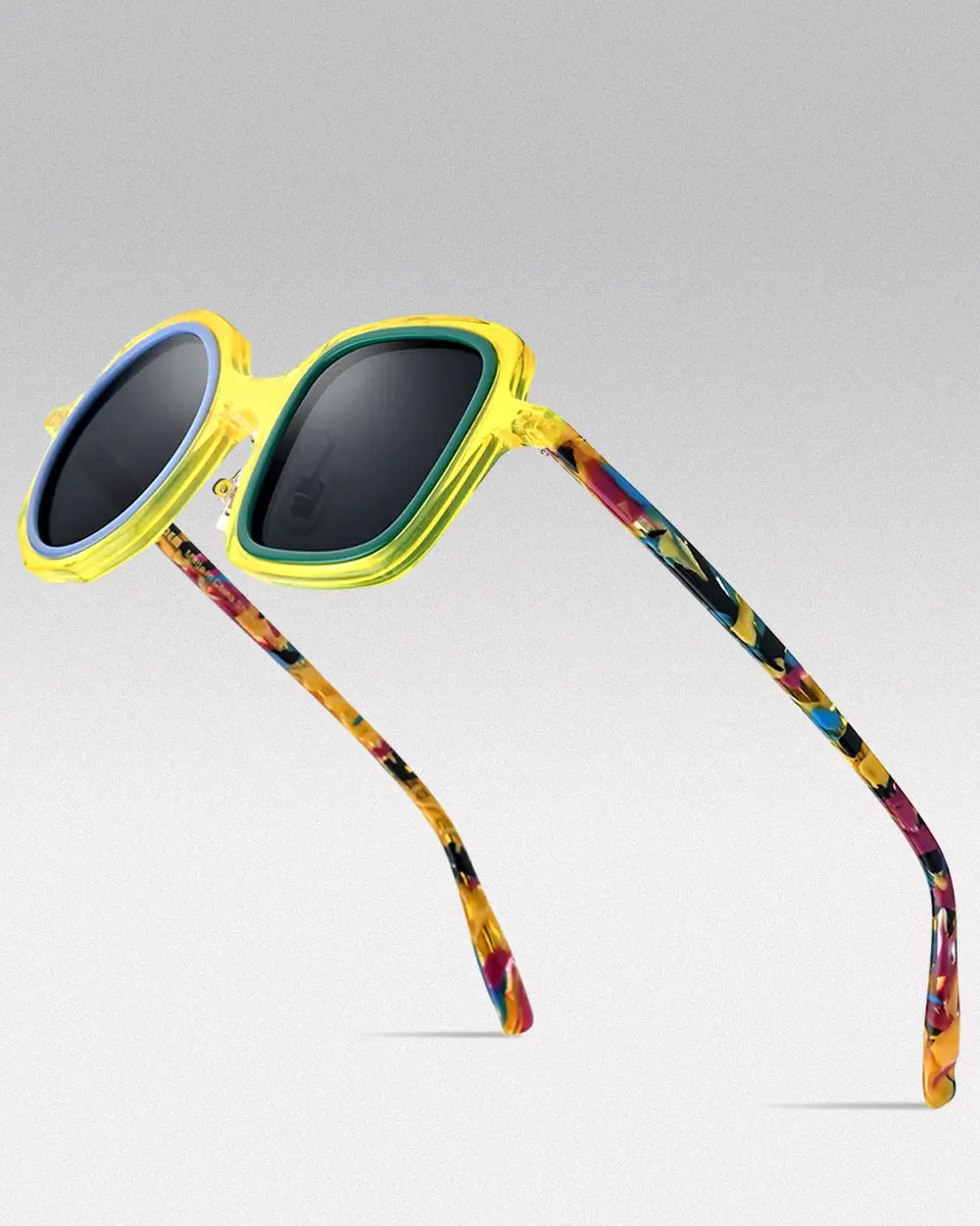 Acetate Polarized Sunglasses ’Augur’ - Yellow