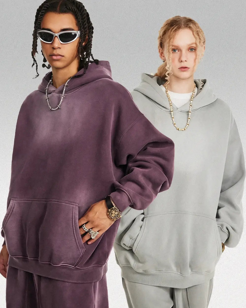 Acid wash hoodie ’Lucid’