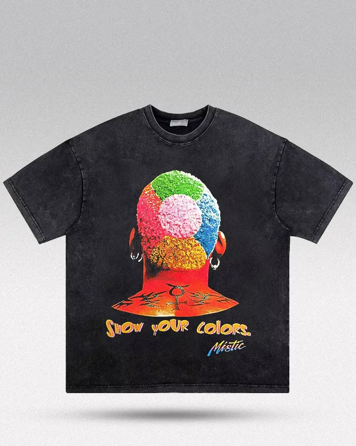 Acid wash t-shirt ’Dennis ’ - S