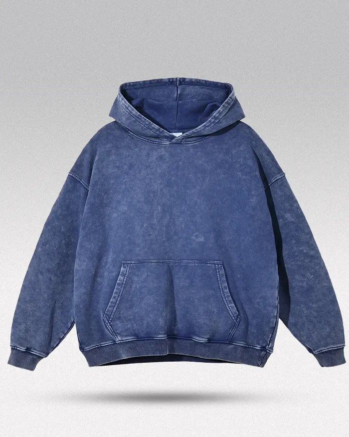 Acid washed hoodie ’Chrono’