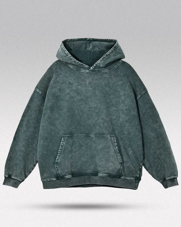 Acid washed hoodie ’Chrono’