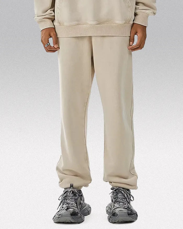 Acid washed sweatpants ’Aetherwave’ - Apricot / S