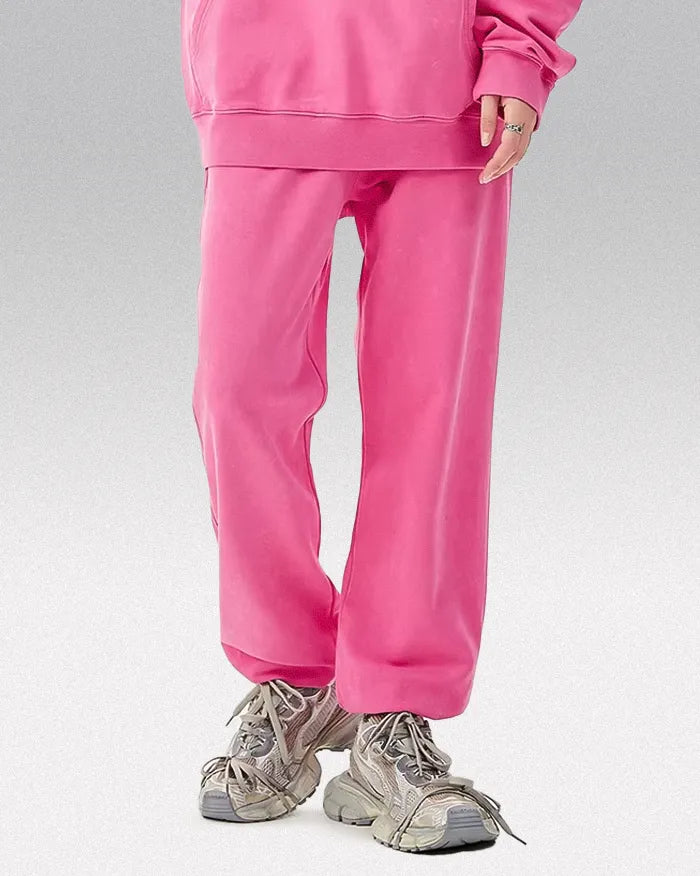Acid washed sweatpants ’Aetherwave’ - Rose Pink / S