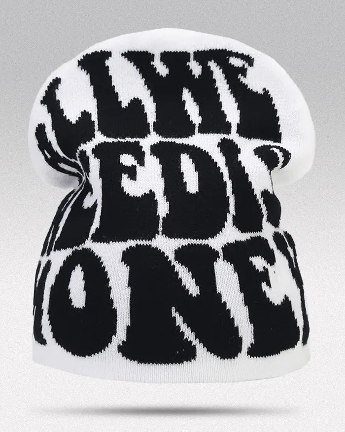 ’All We Need is Money’ Beanie - White