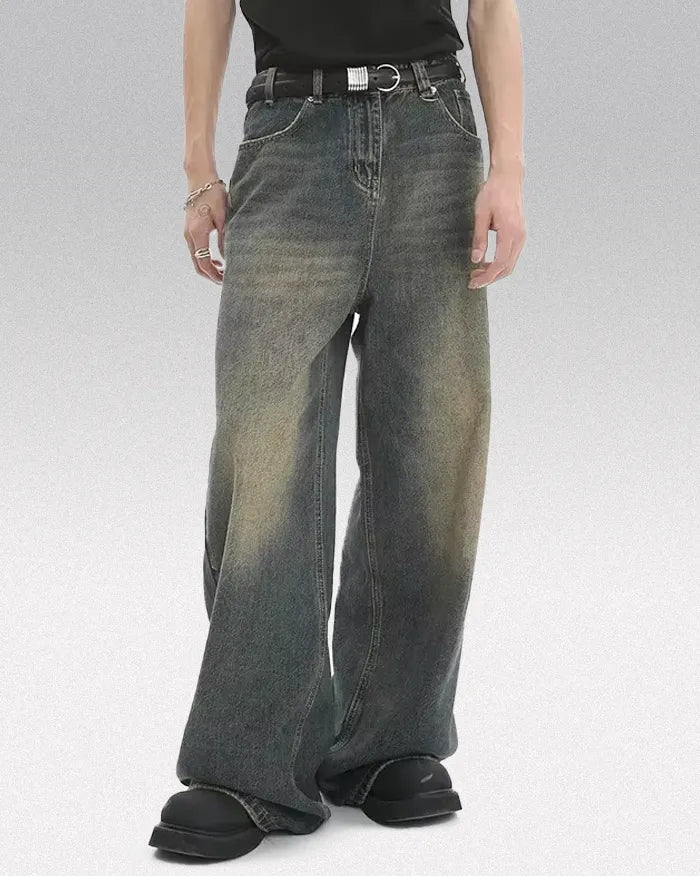 Baggy distressed jeans ’Prism’ Old blue / S