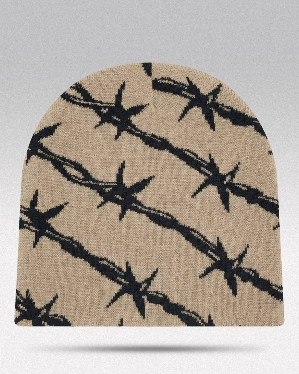 Barbed Wire Beanie - Coffee