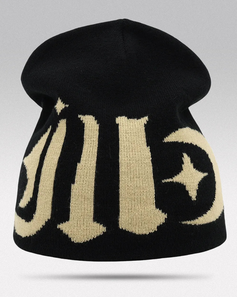Beanie Hat Y2K ’Polaris’ - Black/Khaki
