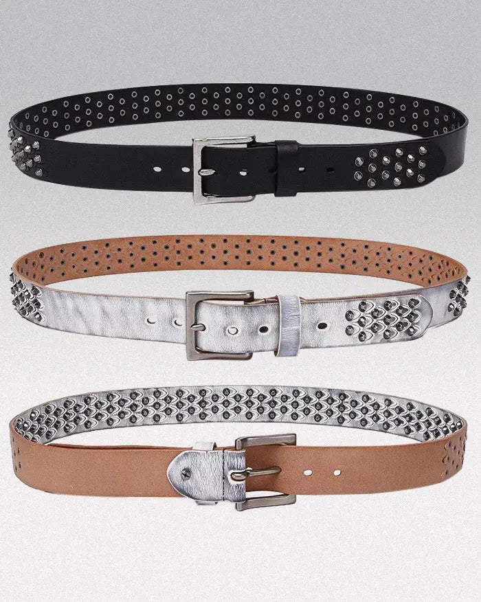 Belt leather studs ’Glitch’