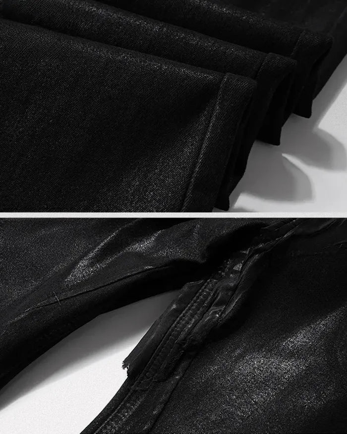 Black coated jeans ’Veridian’