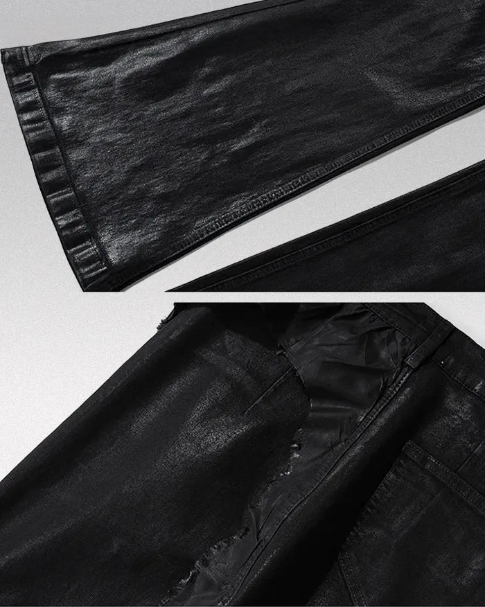 Black coated jeans ’Veridian’