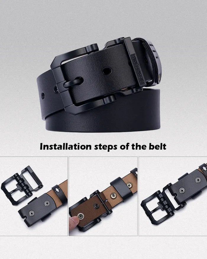 Black Retro belt ’Terra’