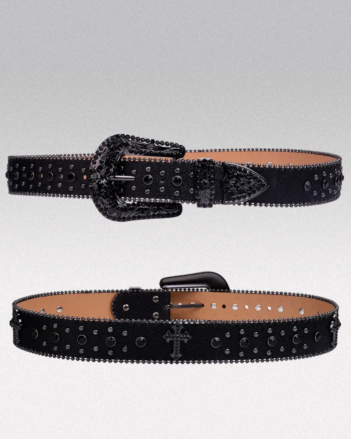 Black y2k belt ’Cryo’