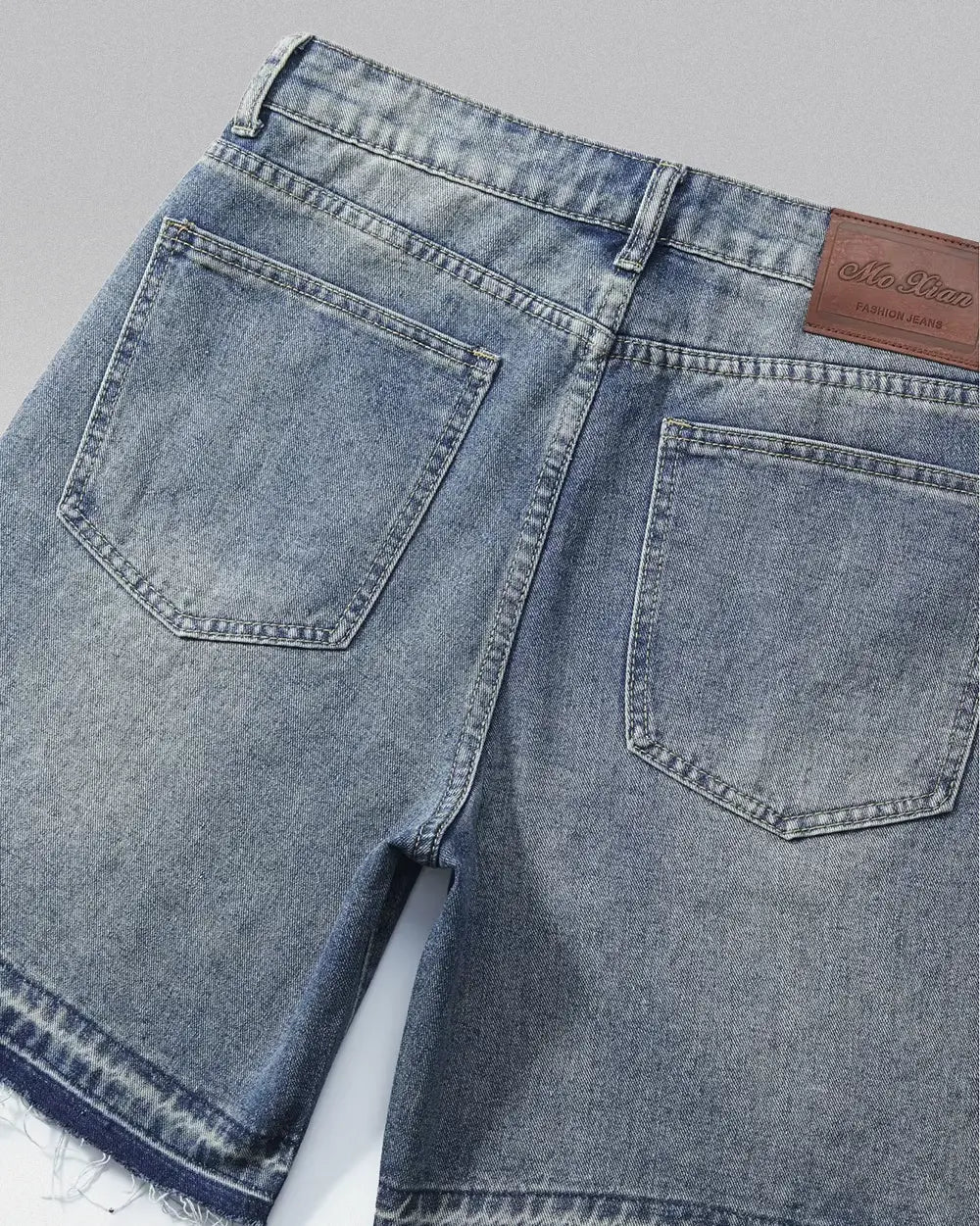 Blue Jorts with Rhinestones ’Nix’
