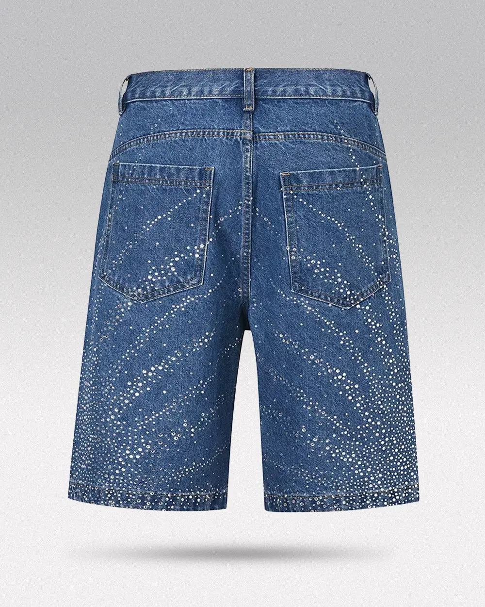 Blue Rhinestone Jorts ’Relic’