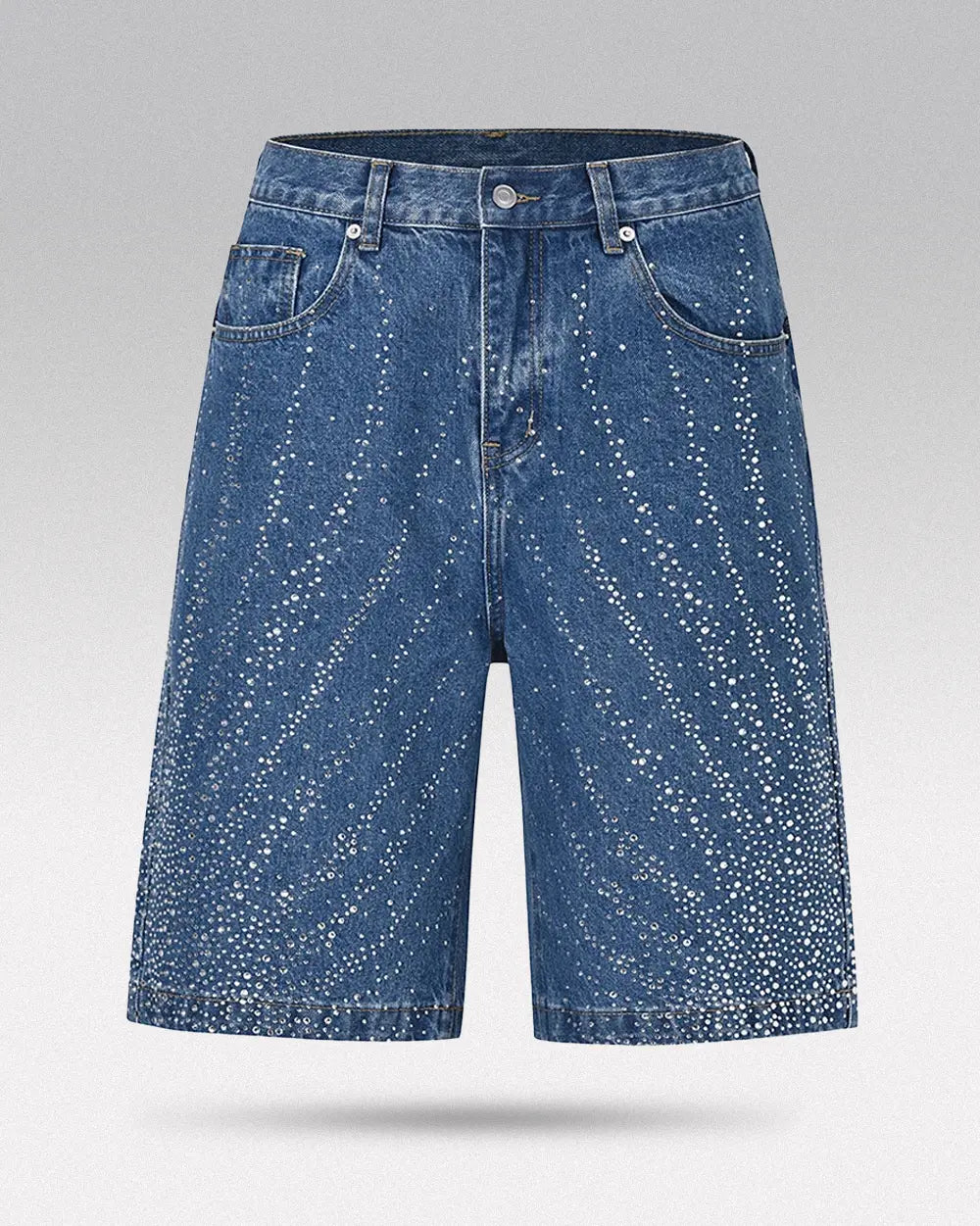 Blue Rhinestone Jorts ’Relic’