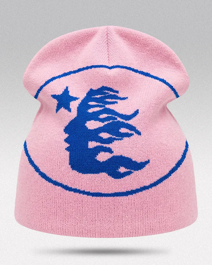 Cyber Y2K Beanie ’Hydra’ - pink