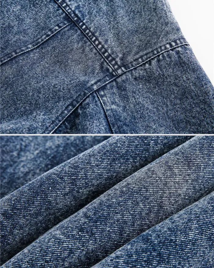 Denim patchwork jacket ’Aurora’