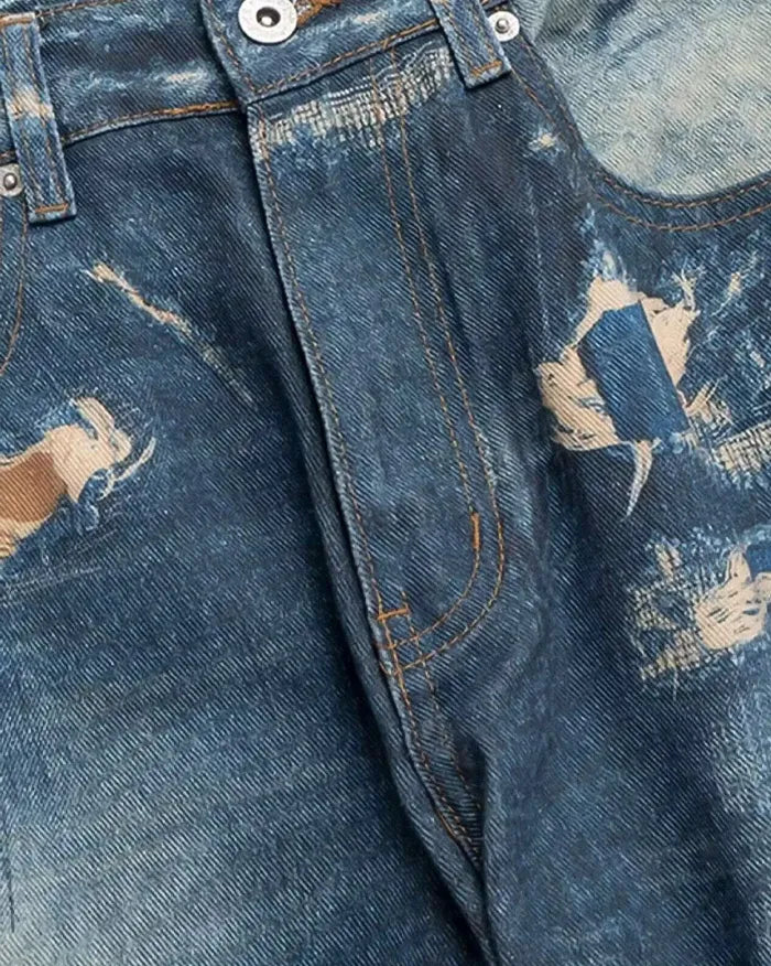 Digital Print jeans ’Korra’