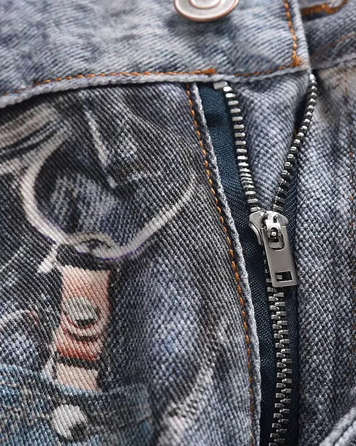 Digital printing on jeans ’Zenith’