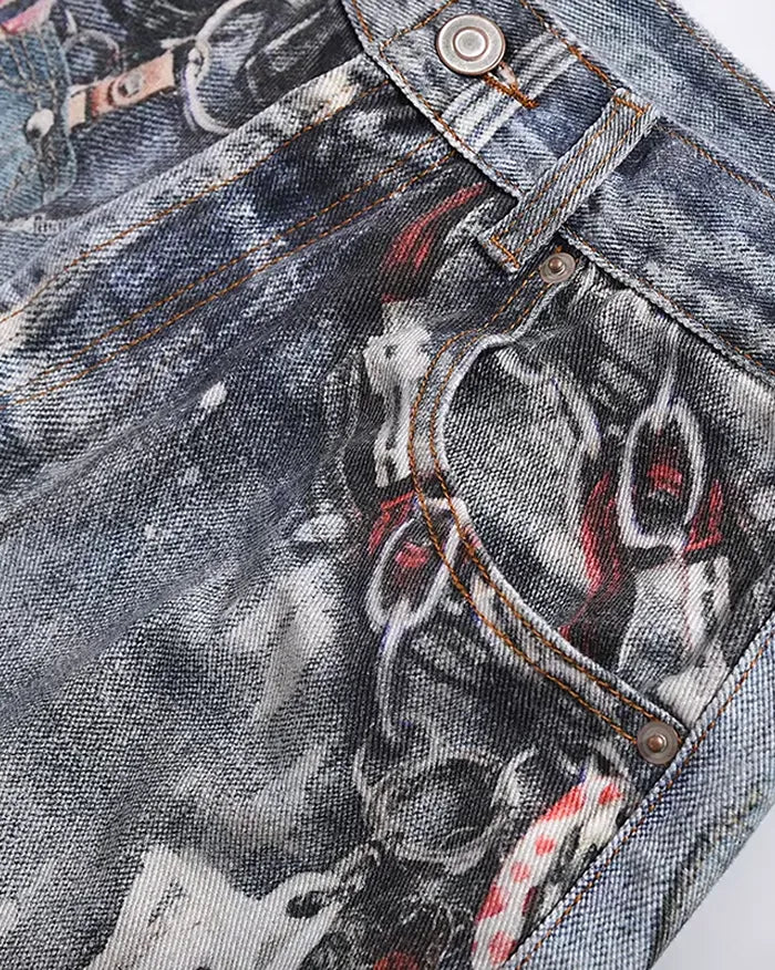 Digital printing on jeans ’Zenith’
