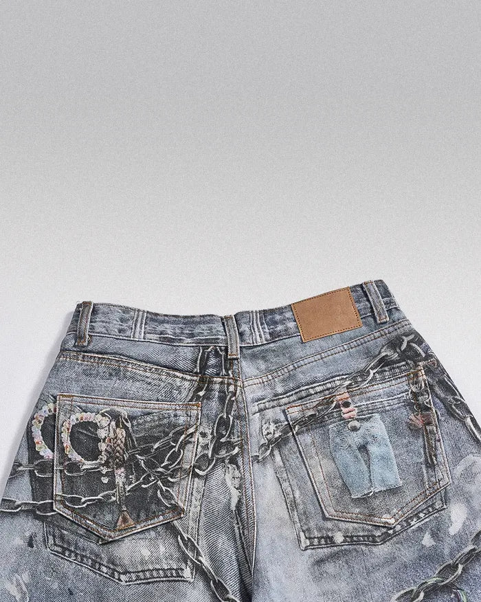 Digital printing on jeans ’Zenith’