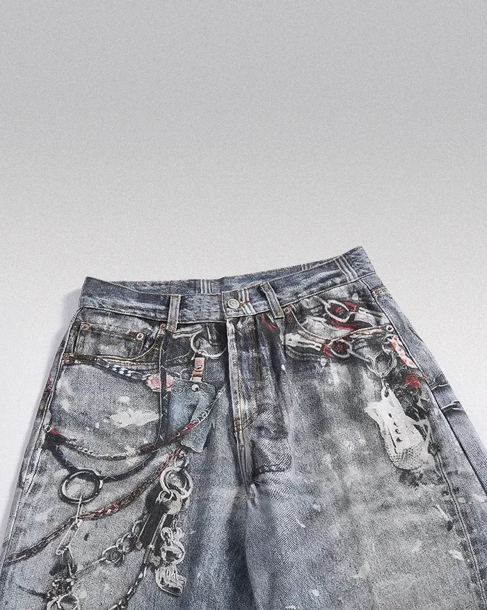 Digital printing on jeans ’Zenith’