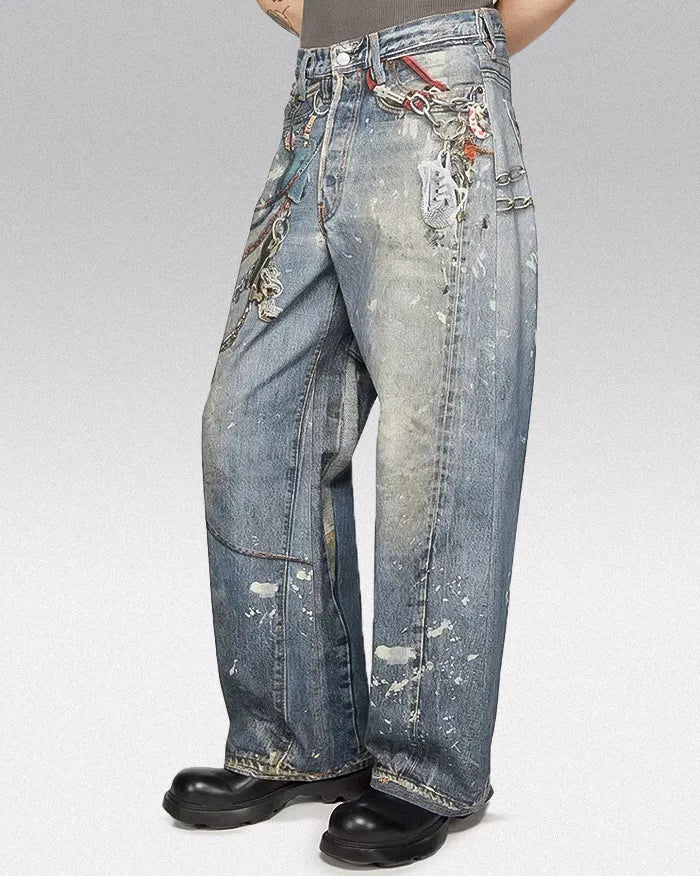 Digital printing on jeans ’Zenith’