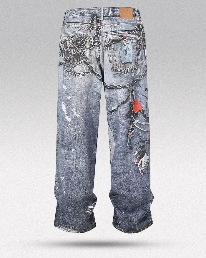 Digital printing on jeans ’Zenith’