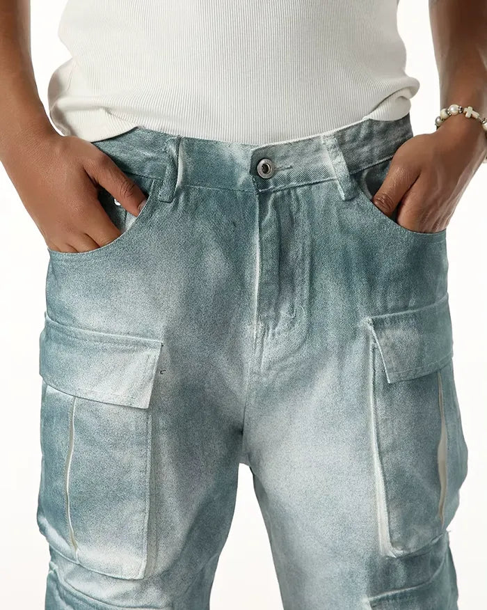 Distressed Cargo Jeans ’Surge’