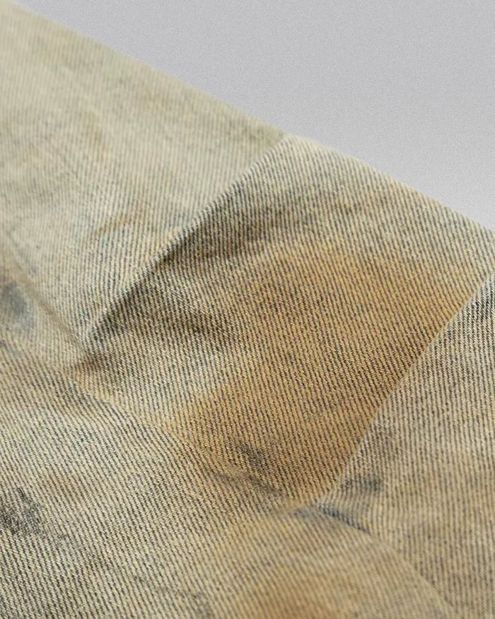 Distressed denim shorts ’Nebula’