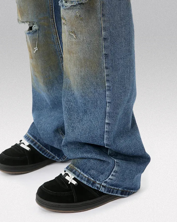 Distressed Wide Leg jeans ’Glyph’