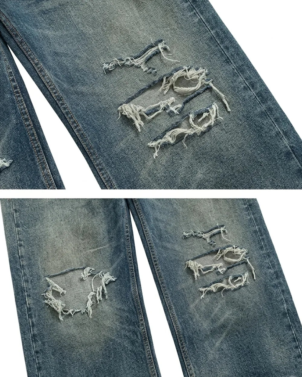Distressed Wide Leg jeans ’Glyph’