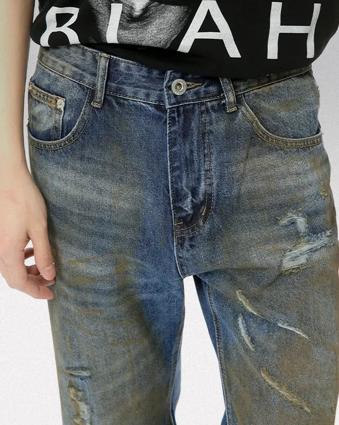 Distressed Wide Leg jeans ’Glyph’