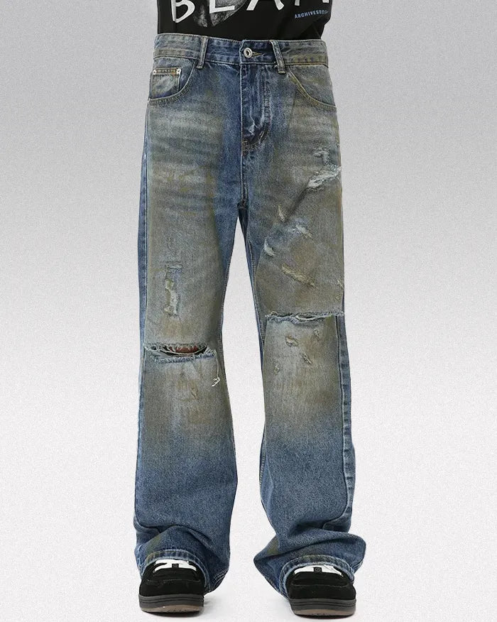Distressed Wide Leg jeans ’Glyph’