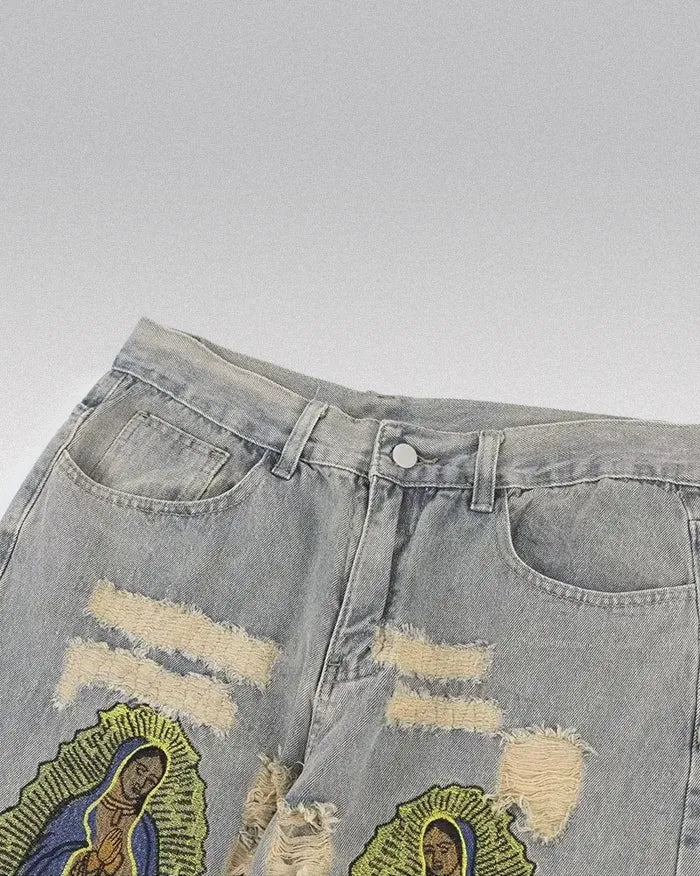 Embroidered Jeans ’Dimension’