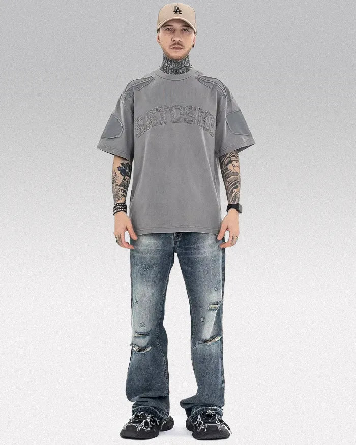 Embroidery t-shirt ’Satoshi’