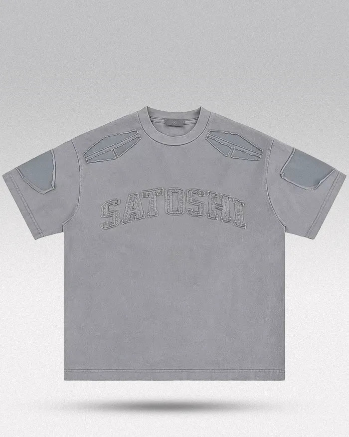 Embroidery t-shirt ’Satoshi’