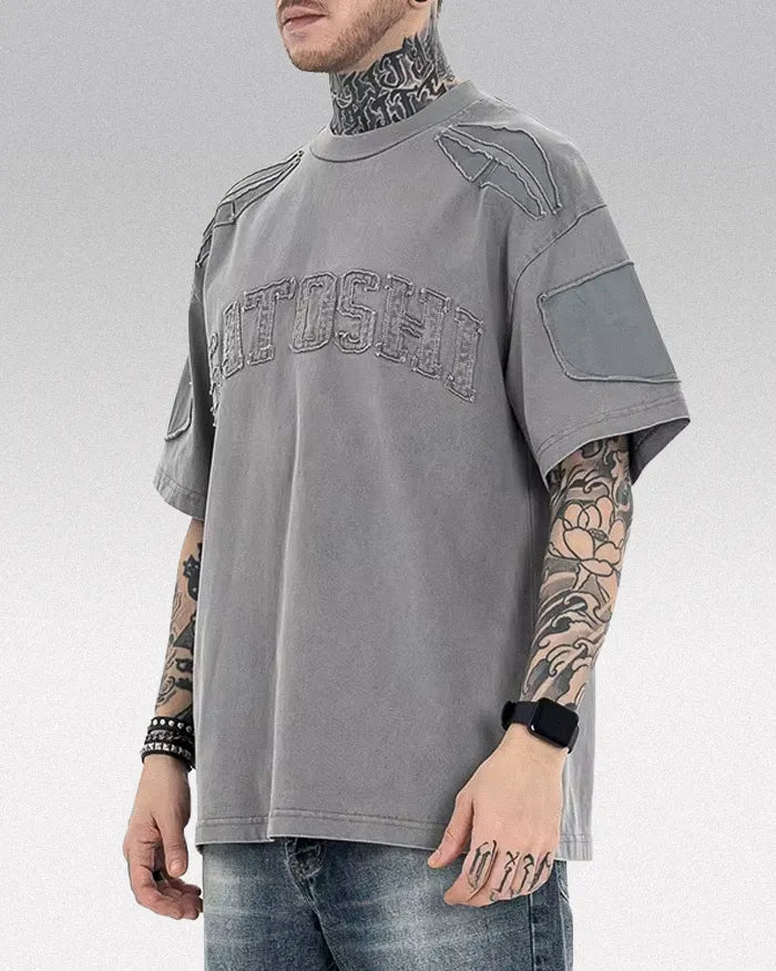 Embroidery t-shirt ’Satoshi’