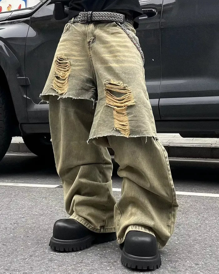 Fake Two Pieces Jeans ’Perigee’ - M