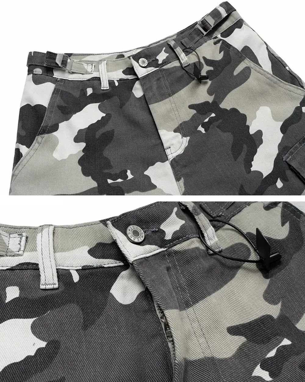 Faux Two-Piece Camo Jorts ’Veloc’
