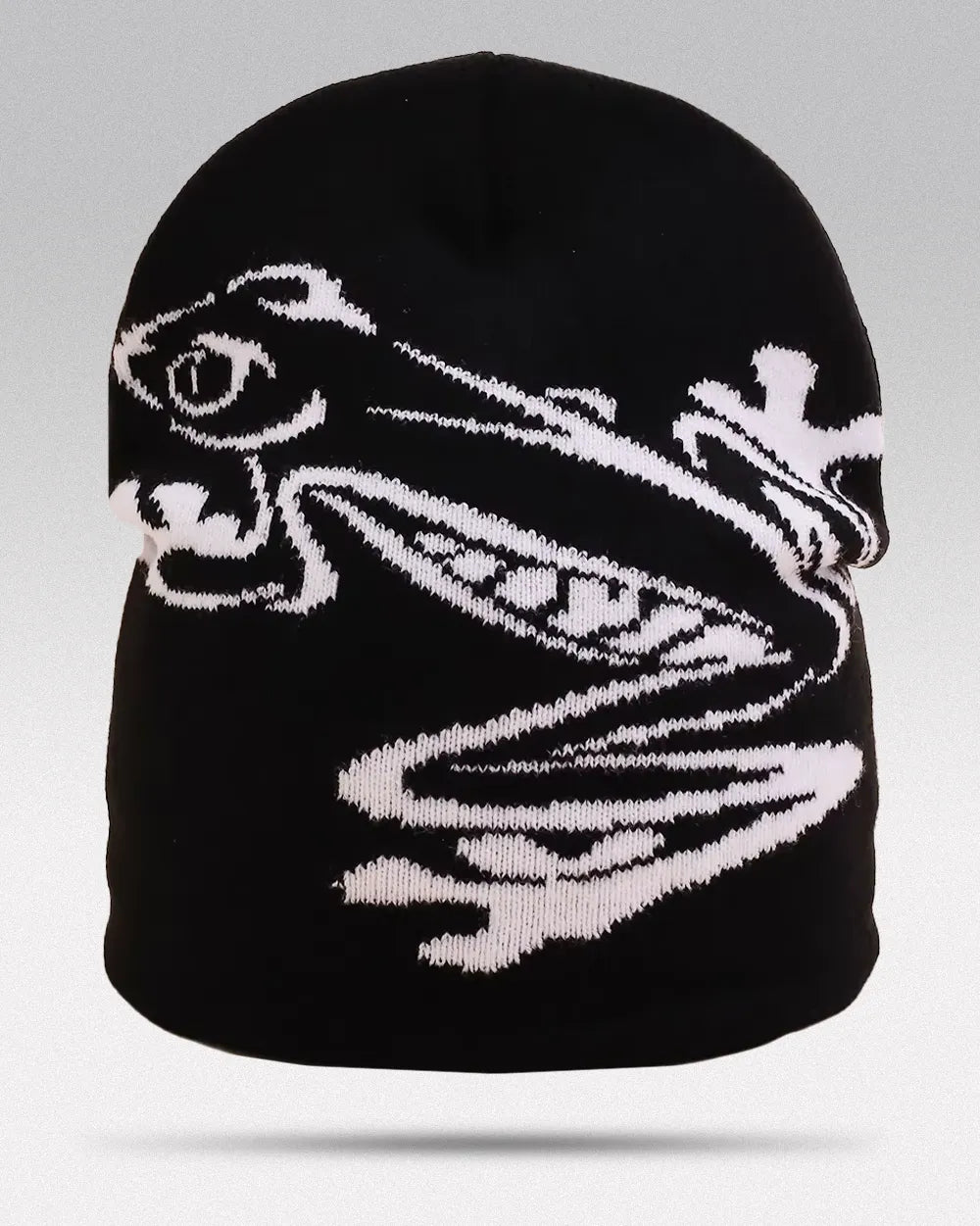 Frog Beanie - Black / One Size