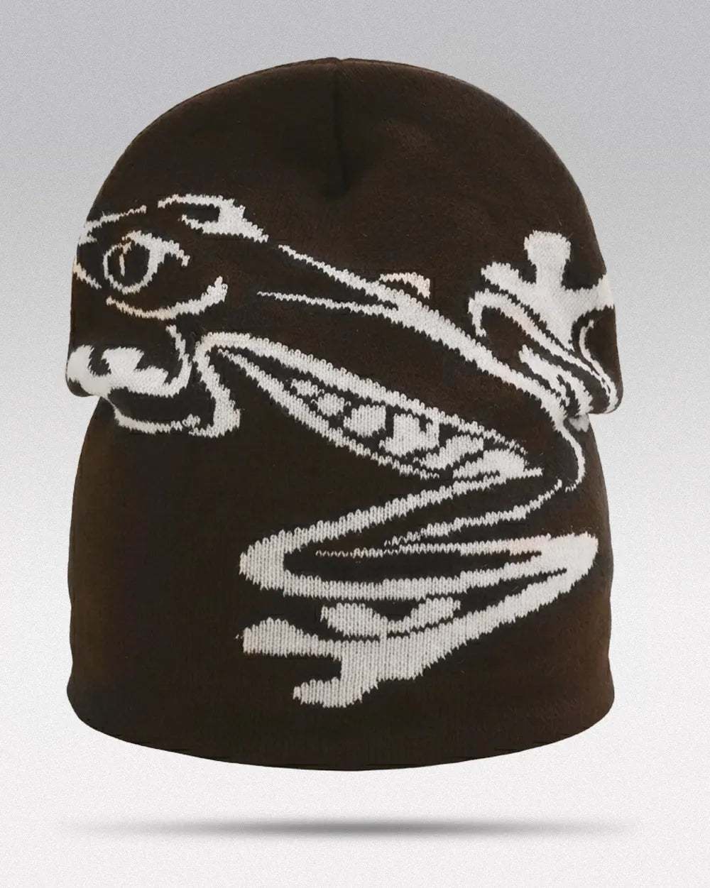Frog Beanie - Brown / One Size