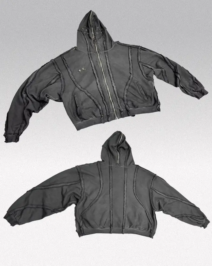 Full zip hoodie men y2k ’Vega’