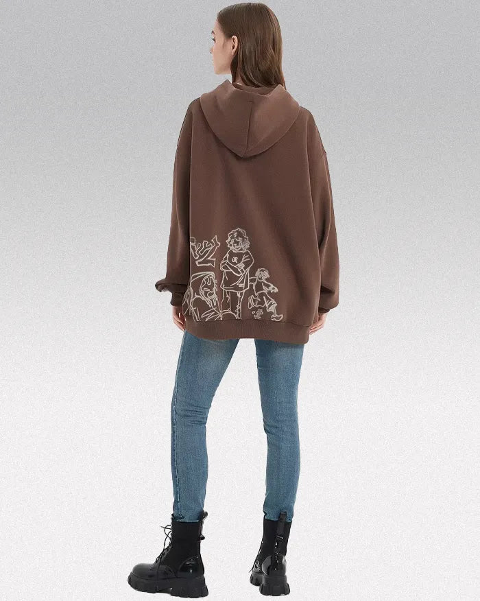 Graphic hoodie ’Sora’