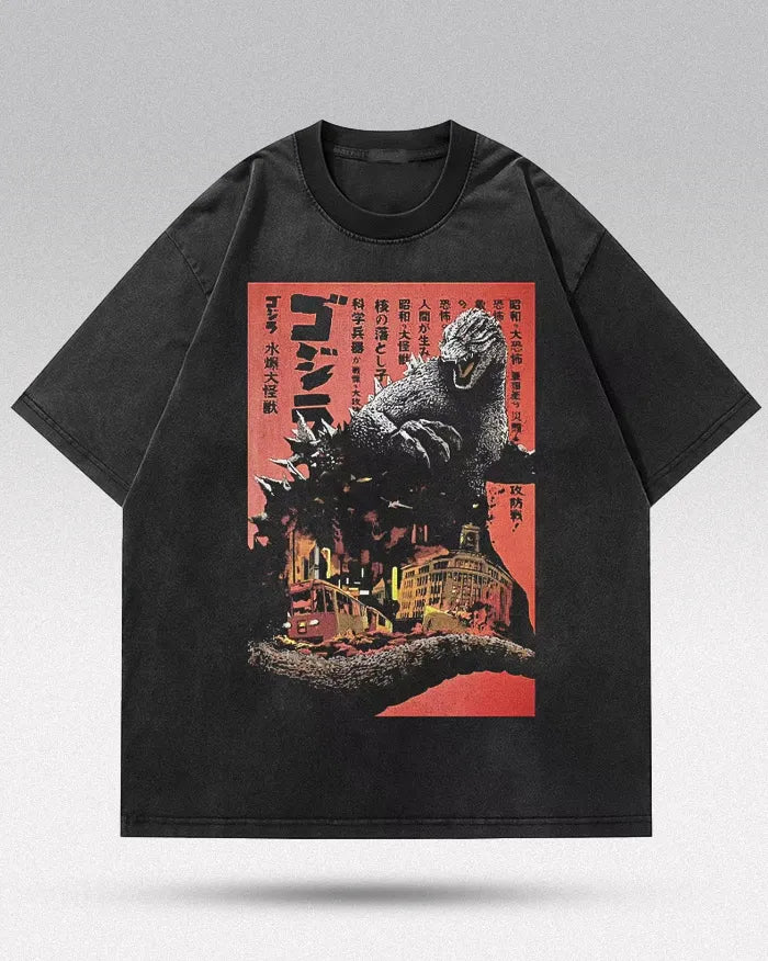 Graphic Oversized t-shirt ’Zilla’ - XS