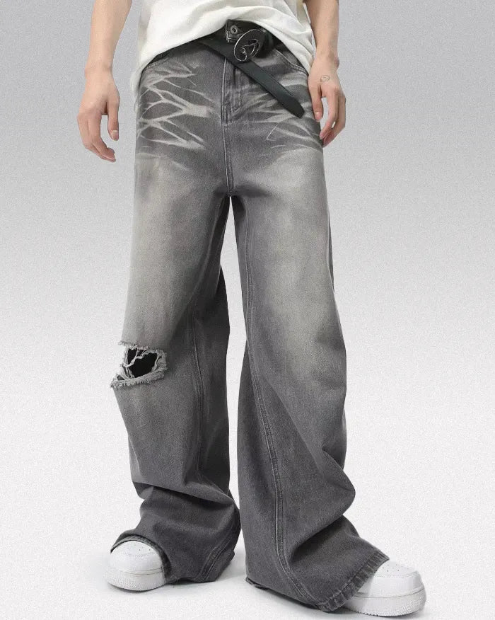 Grey jeans y2k ’Viper’