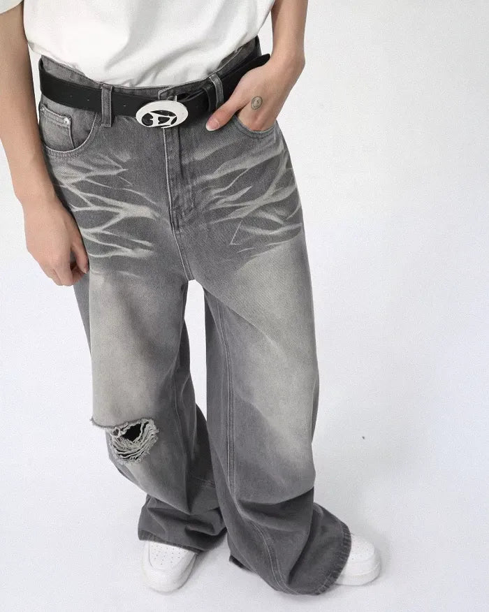 Grey jeans y2k ’Viper’