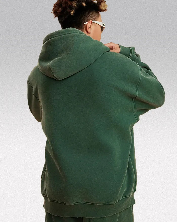 Heavyweight acid wash hoodie ’Plasma’