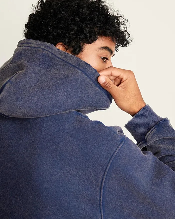 Heavyweight acid wash hoodie ’Plasma’